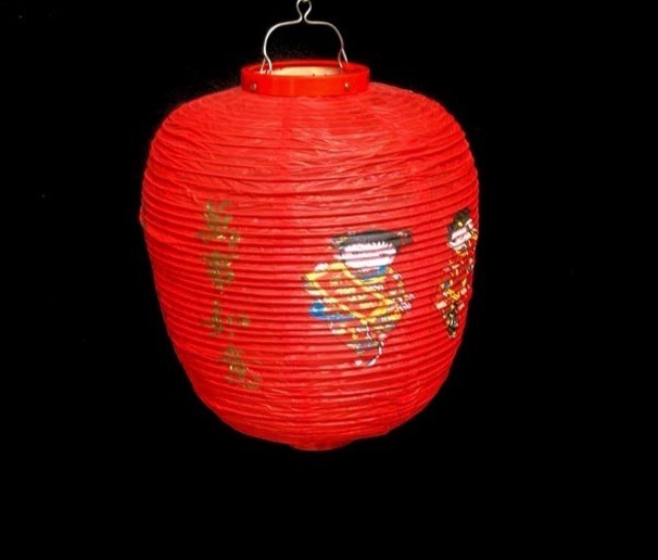 Chinese Lampion Lantaarn Rood Goud 35 Ø X 40 H cm, decor huren