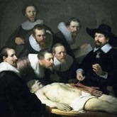 Schilderij Rembrandt, Anatomische Les, decor, decorstuk, huren, te huur