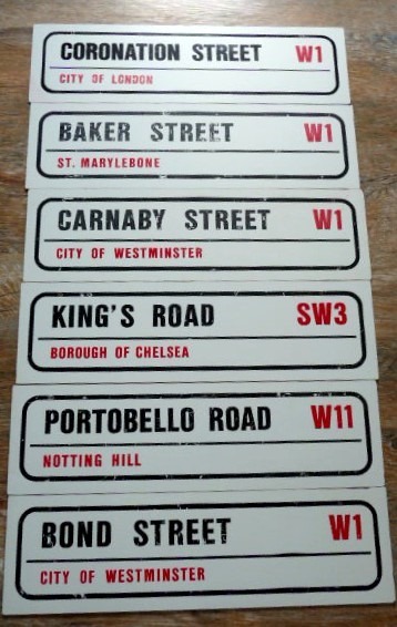 Engelse Straatnaamborden