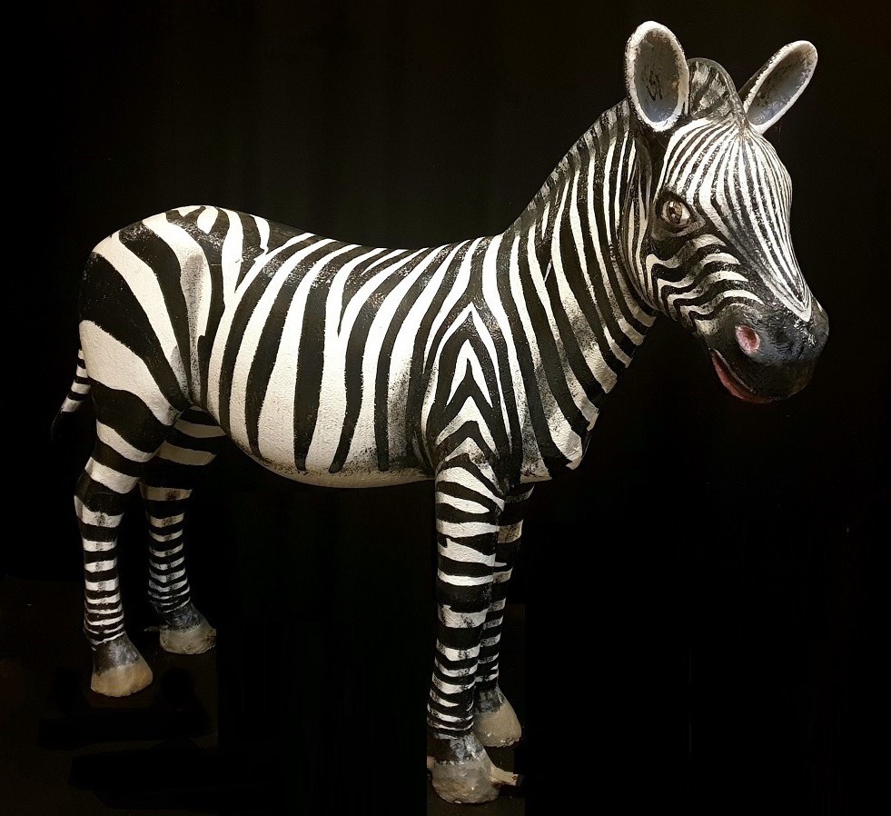 Polyester Zebra circus, decorstuk, huren, te huur