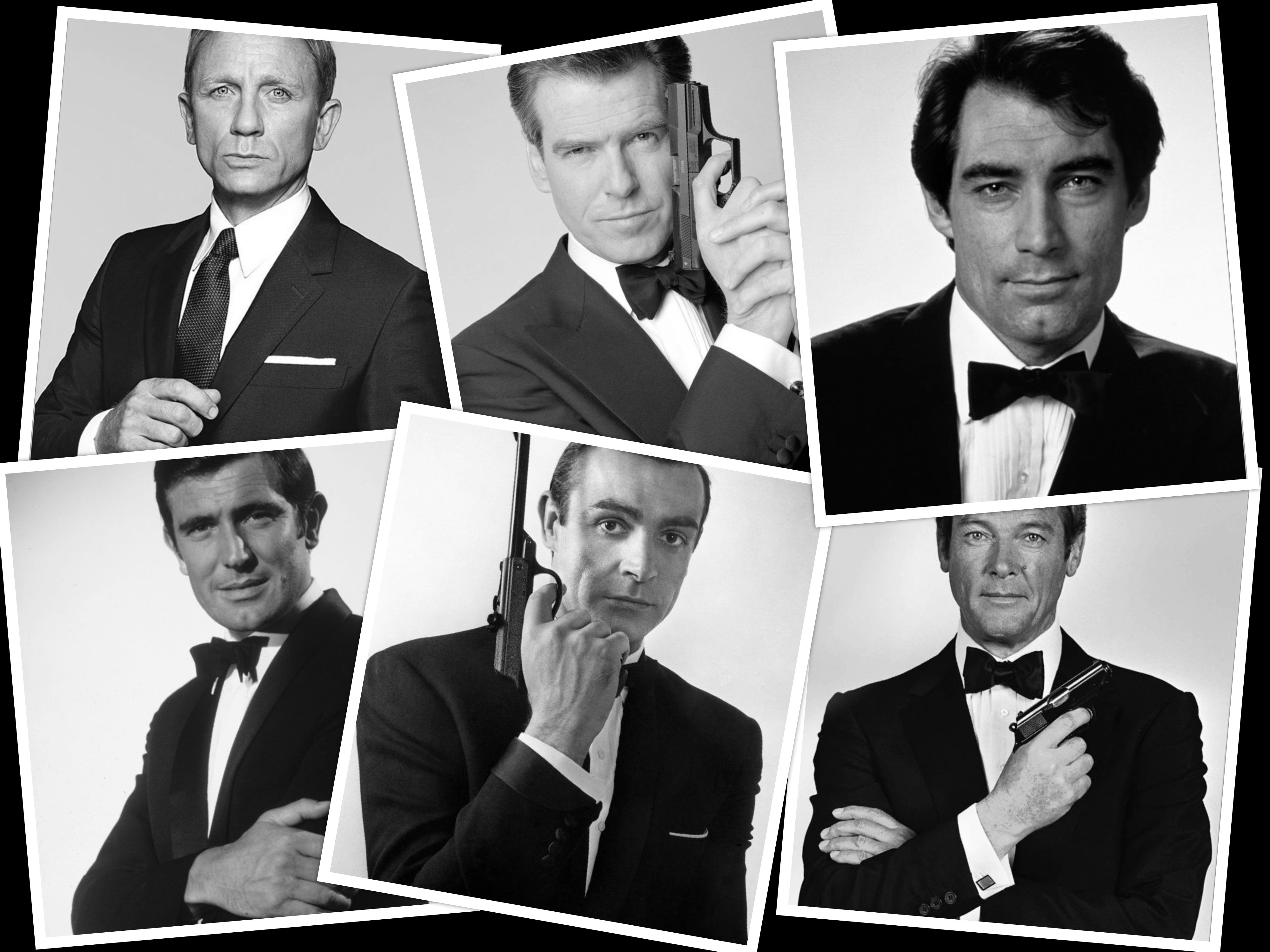 Collage James Bond Acteurs
