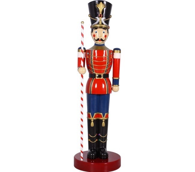 Christmas Toy Soldier With Baton 58 Ø X 200 H Cm