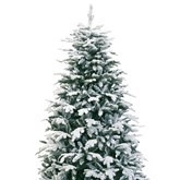 kerstboom met sneeuw huren decor, decoratie