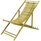 Strandstoelen Bamboe 140X45cm