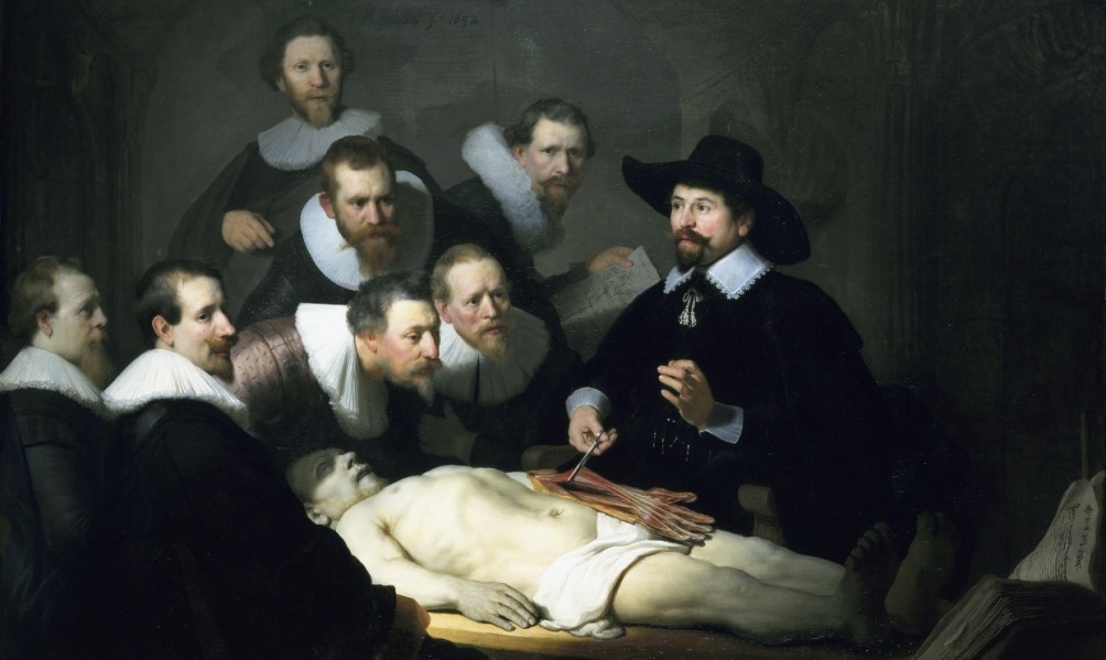 Schilderij Rembrandt, Anatomische Les, decor, decorstuk, huren, te huur