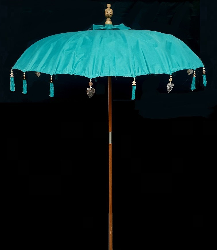 Ibiza Parasol 200cm, Bali parasol, huren, te huur, turquoise
