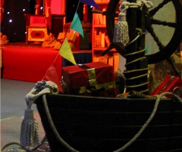 Decor Sinterklaas Stoomboot Met Vlaggetjes