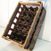 Houten frisdrankkrat met 19 flesje 50 x 30 x 25(h) cm