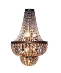 Kristal Kroonluchters, (dimbaar), kristal, oud zilver 74(h)x50(Ø)cm.105 Watt / 5 Kg