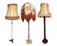 Staande oubollige schermerlamp 170(h) cm