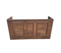 Voorzetbar / uitgifte bar (nr.1) 199(l) x 57(b) x 104(h) cm. Kan geleverd worden incl.bruin houten werkblad