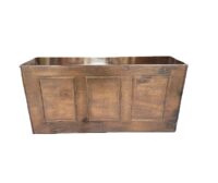 Voorzetbar / uitgifte bar (nr.2) 219(l) x 55(b) x 106(h) cm. Kan geleverd worden incl.bruin houten werkblad