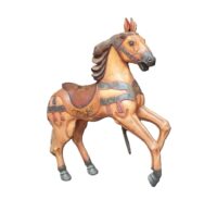 Carrouselpaard / kermispaard (antiek, hout) 100x135cm (bxh)
