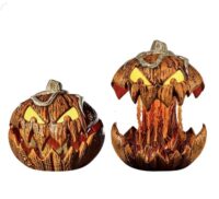 Halloween Pompoen met licht, geluid, beweging 20cm