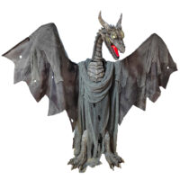 Halloween staande Draak met licht, geluid en beweging 187cm
