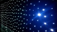 Sterren Led doek (zwart theaterdoek met fonkelende led lampjes)300(h)x600(b)cm