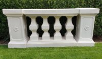 Balustraden hekjes (wit kunststof), 87(h)x116(b)cm