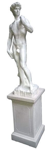 Standbeeld "David" / Michel Angelo,120(h) cm (inclusief sokkel 70cm hoog)