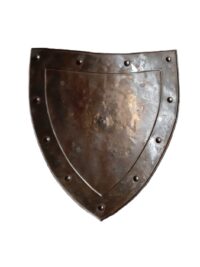 Ridderschild 42(h)x42(b)cm van blik / staal (nr.1)