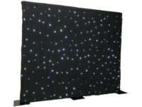 Sterren Led doek (zwart theaterdoek met fonkelende led lampjes) 500(h)x700(b)cm