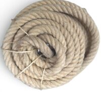 Scheepstros, grof gevlochten beige touw 9,20 m