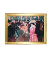 Moulin Rouge poster in lijst nr. 5 56x43(h)cm