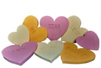 Blow-up / XL Snoep hartjes met tekst 70 x 70 cm