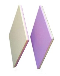 Blow-up / XL Spek ruit, roze / geel 200(h)x100(b) cm