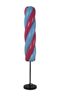 Candy Cane twist roze / blauw 183(h)cm x 48(Ø)cm