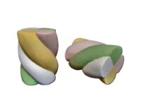 Marshmallow XL gedraaide 40(h) x 30(Ø) cm