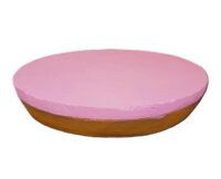 Roze koek doorsnede 1 m