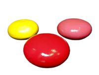 XL Smarties, rood, geel, roze 15(d) cm set 3 stuks