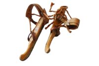 Friese doorlopers / houten schaatsen, per paar