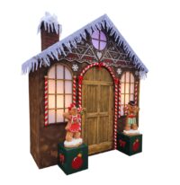 Gingerbread / Peperkoek huisje 300(b)x100(d)x350(h)cm inclusief montage/demontage met 2 personen