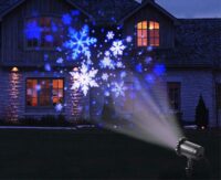 Led sneeuwvlok kerst projector voor binnen en buiten - 5 meter kabel