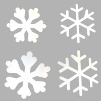 XL (2D) Sneeuwvlokken, (hout) diverse afmetingen