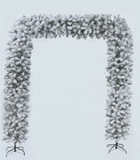 Dennen boog met flock sneeuw 220(b) x 240(h)cm (zonder verlichting)