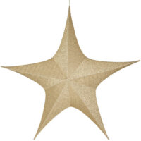 Kerstster goud glitter 80 x 26 x 75cm