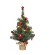 Mini kunstkerstboom 45 cm met LED verlichting