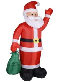 Opblaasbare kerstman met led verlichting 250cm