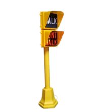 Amerikaans stoplicht, (Walk don't Walk) kleur geel, 200(h)cm