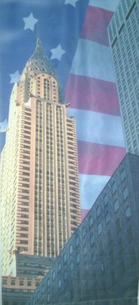 Banier / fotodoek; USA Chrysler Gebouw 180(h)x75(b)cm