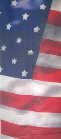 Banier / fotodoek; USA Stars and Stripes 180(h)x75(b)cm