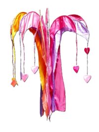 Beach flag (incl.voet of in de grond) 60x235(h) cm