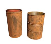 Olievat 200 liter, voorzien van roest look