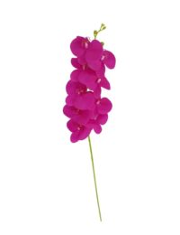 Orchidee XL op steel, bloemkoppen ca. Ø11cm, fuchsia zijde 100 x 20 cm