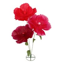 XL bloemen op steel nr 1. Kleur: Rode mix 170(h)cm