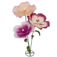 XL bloemen op steel nr 2. Kleur: paars/wit 170(h)cm
