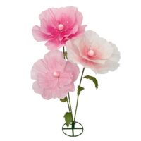 XL bloemen op steel nr 3. Kleur: roze / wit 170(h)cm