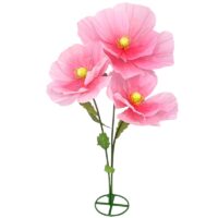 XL bloemen op steel nr 5. zacht roze 170(h)cm